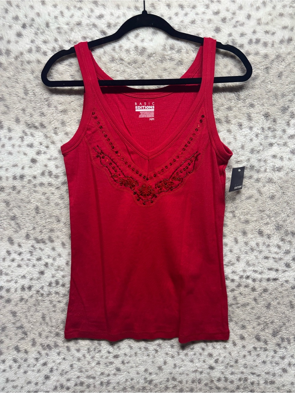 Y2K BASIC EDITIONS JEWLED TANK TOP